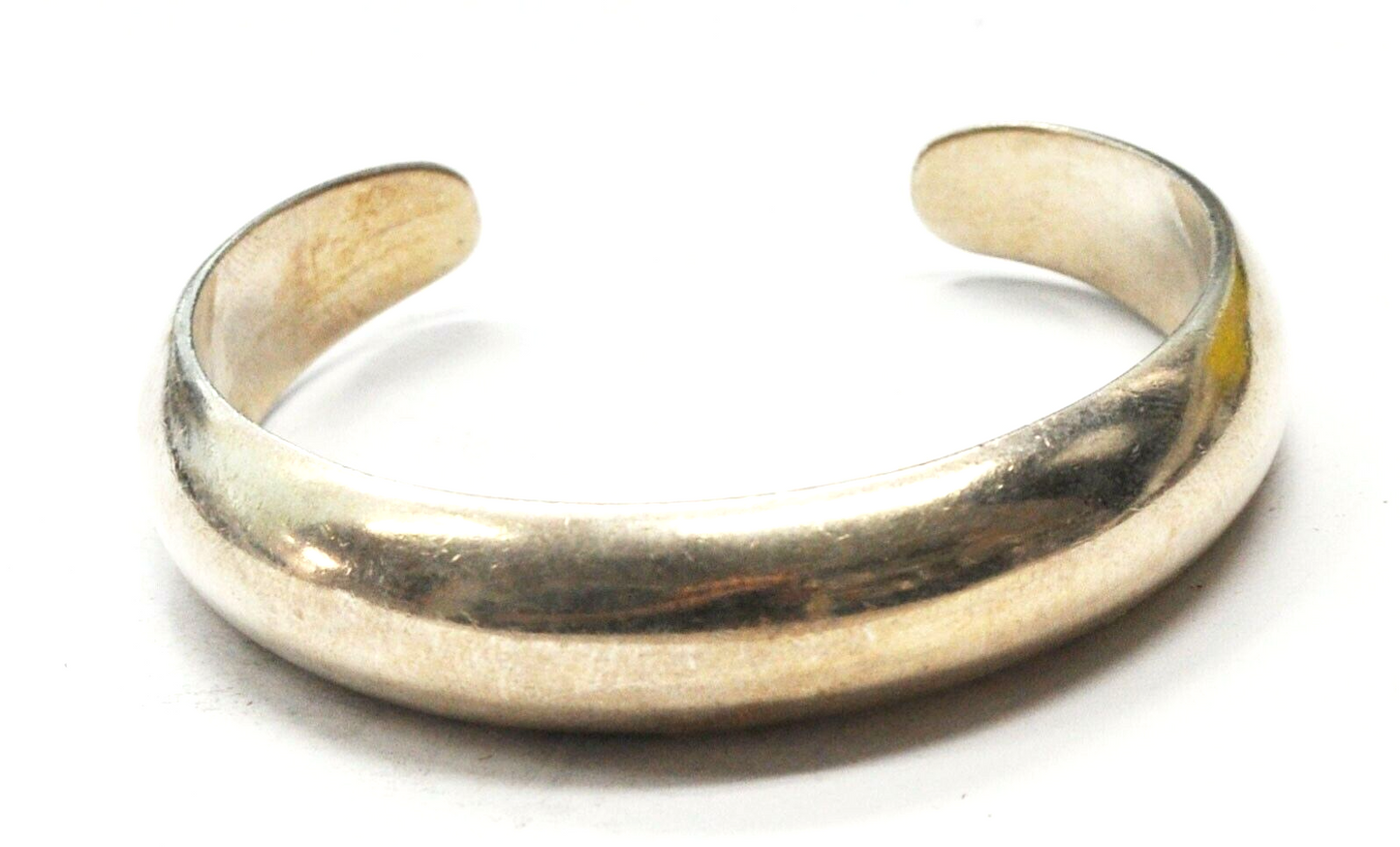 Sterling Silver Cuff Bracelet 13mm Tapered 6-1/4" Wrist