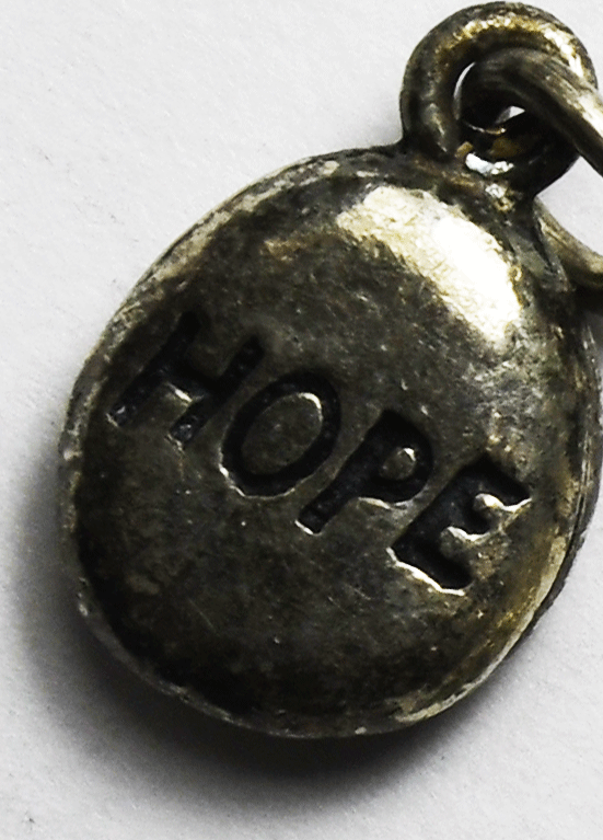 Lot of 5 DV Sterling Inspirational Charm Chunks Believe Dream Hope 14-18mm