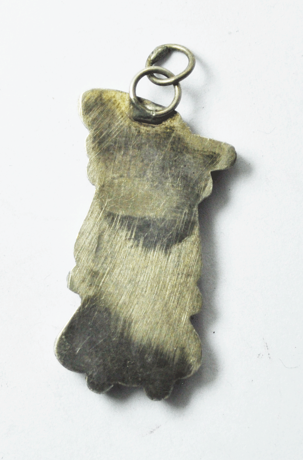 Beautiful Sterling Silver Zuni Inlay Hopi Bird Charm Pendant 1-1/4"