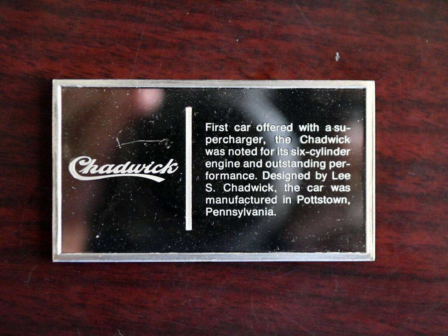 1910 Chadwick Centennial Car Ingot Collection 1000 Grain Sterling Franklin Mint