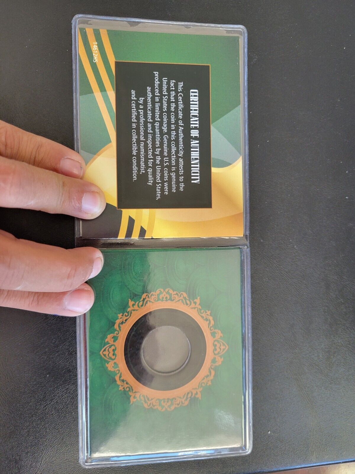 Roaring Twenties STANDING LIBERTY QUARTER ROUND COIN HOLDER