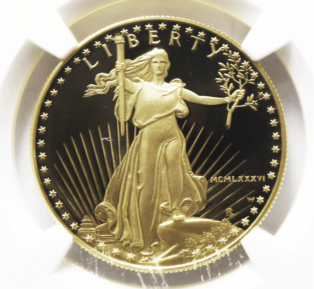 1986 W $50 American Gold Eagle 1oz Proof NGC PF69 Ultra Cameo Elizabeth Jones
