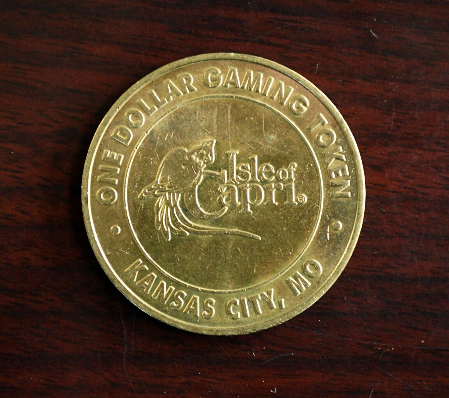 Isle of Capri Casino Kansas City Mo. Dollar Gaming Token .68 oz.
