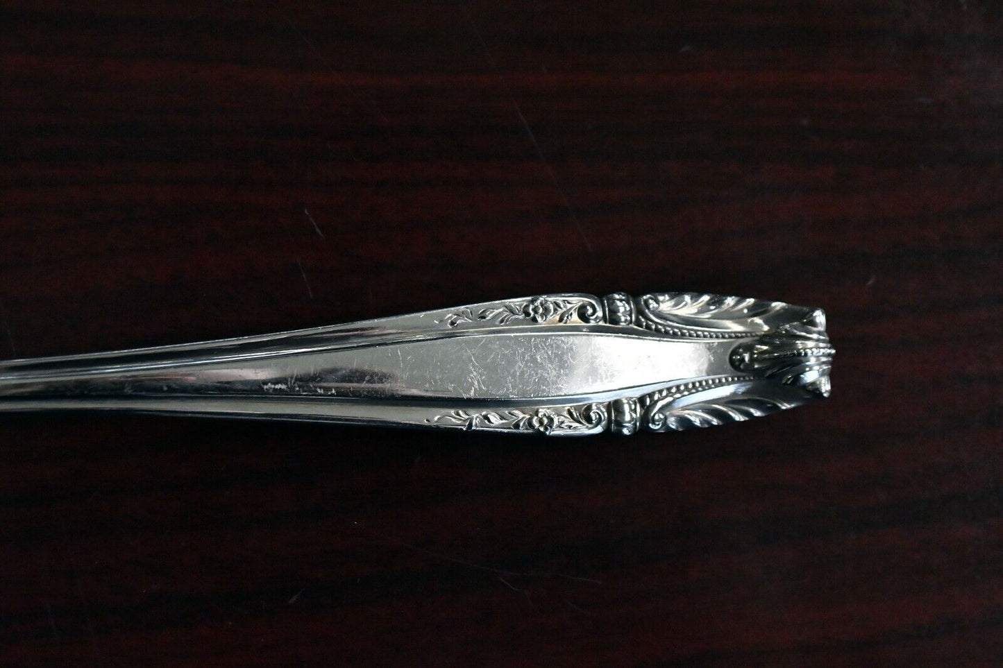 Stradivari by Wallace Sterling Silver Solid 8 3/8" Vegetable Spoon Server 2.3 oz