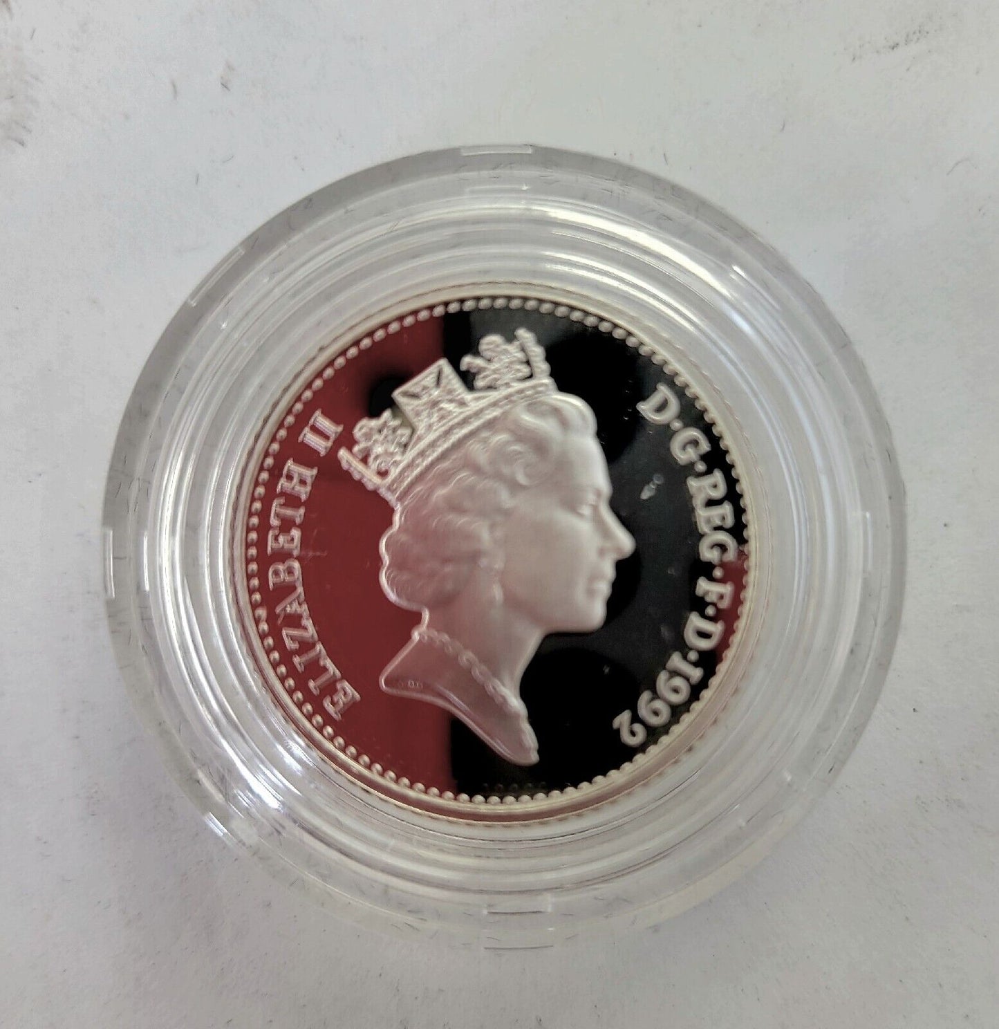 1992 Silver Proof Ten Pence Two Coin Set, Great Britain Royal Mint Boxed w/Cert