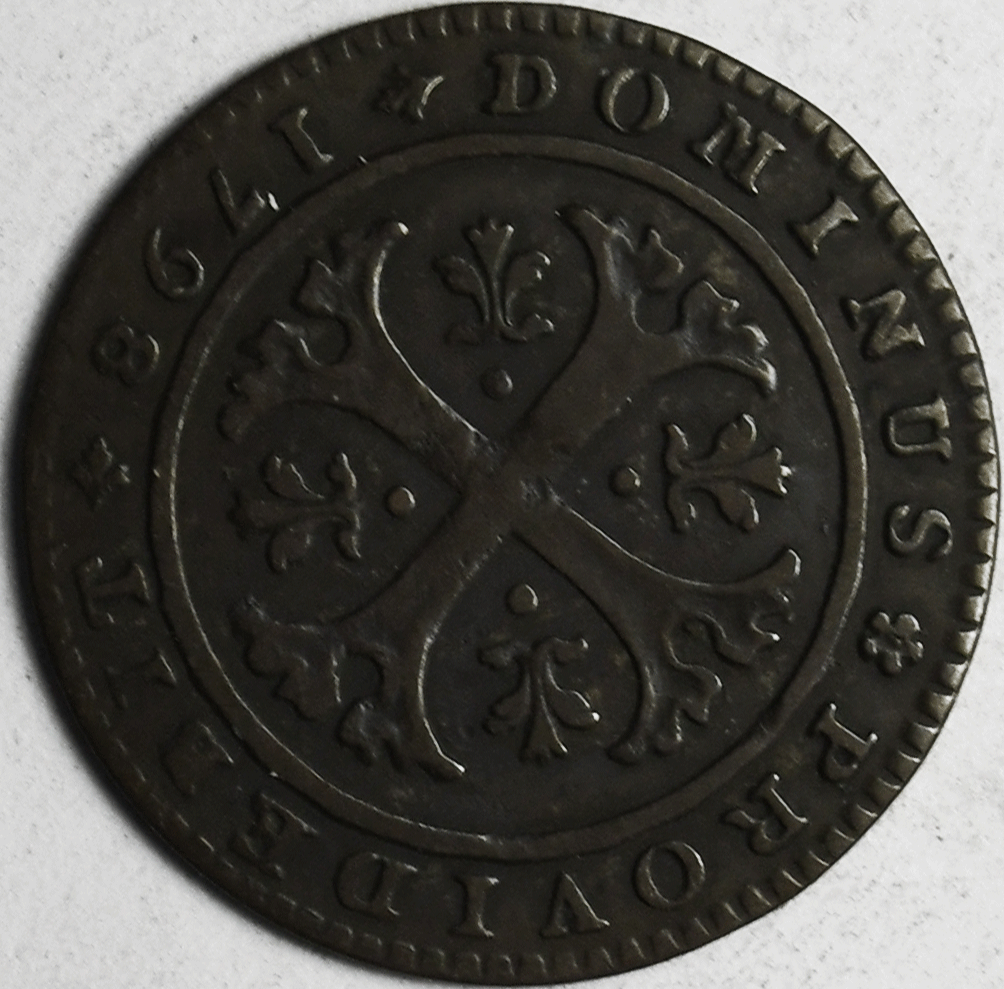 1798 Swiss Cantons Bern 1/2 Half Batzen KM# 91 Bear