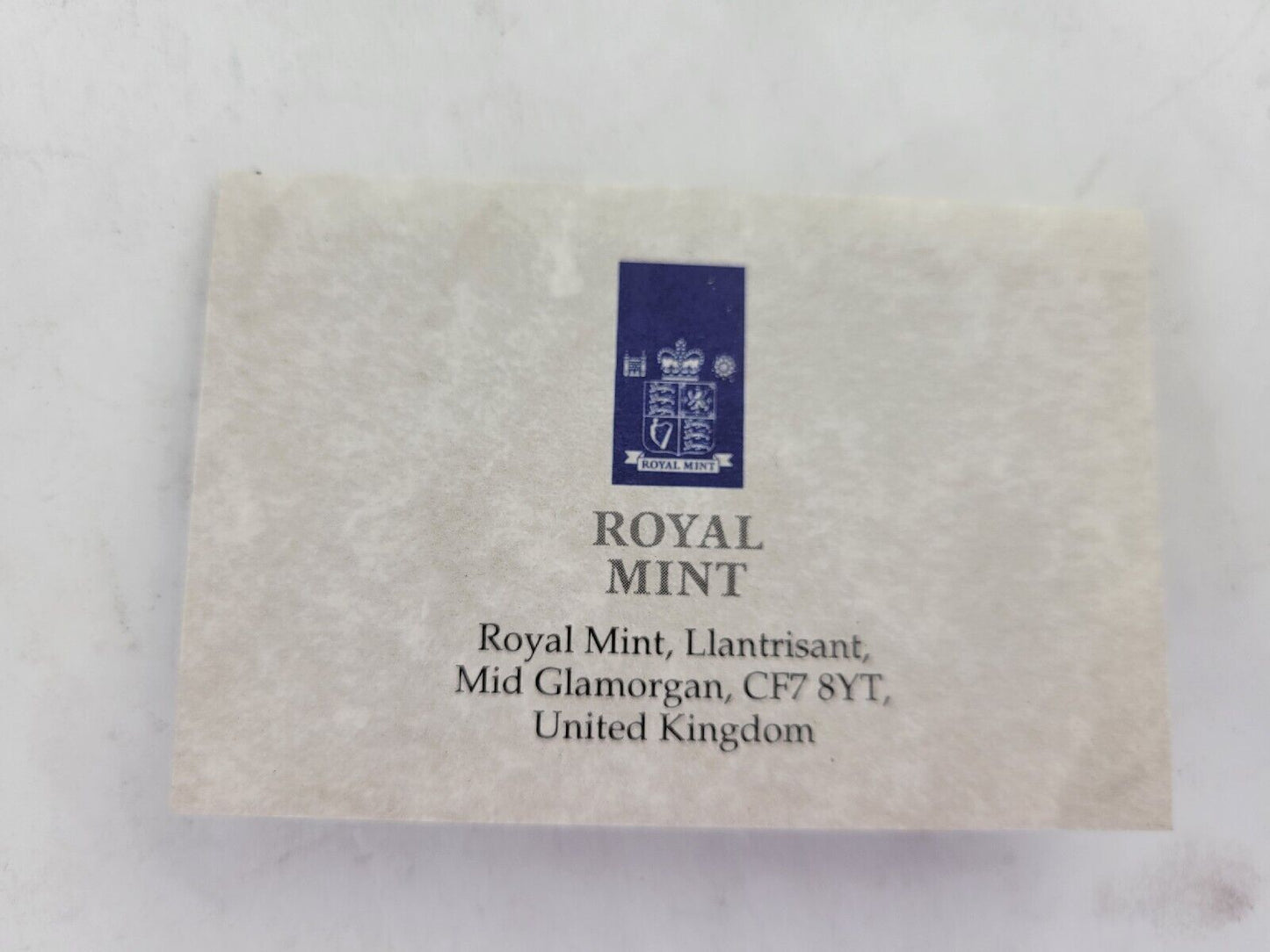 1992 Silver Proof Ten Pence Two Coin Set, Great Britain Royal Mint Boxed w/Cert