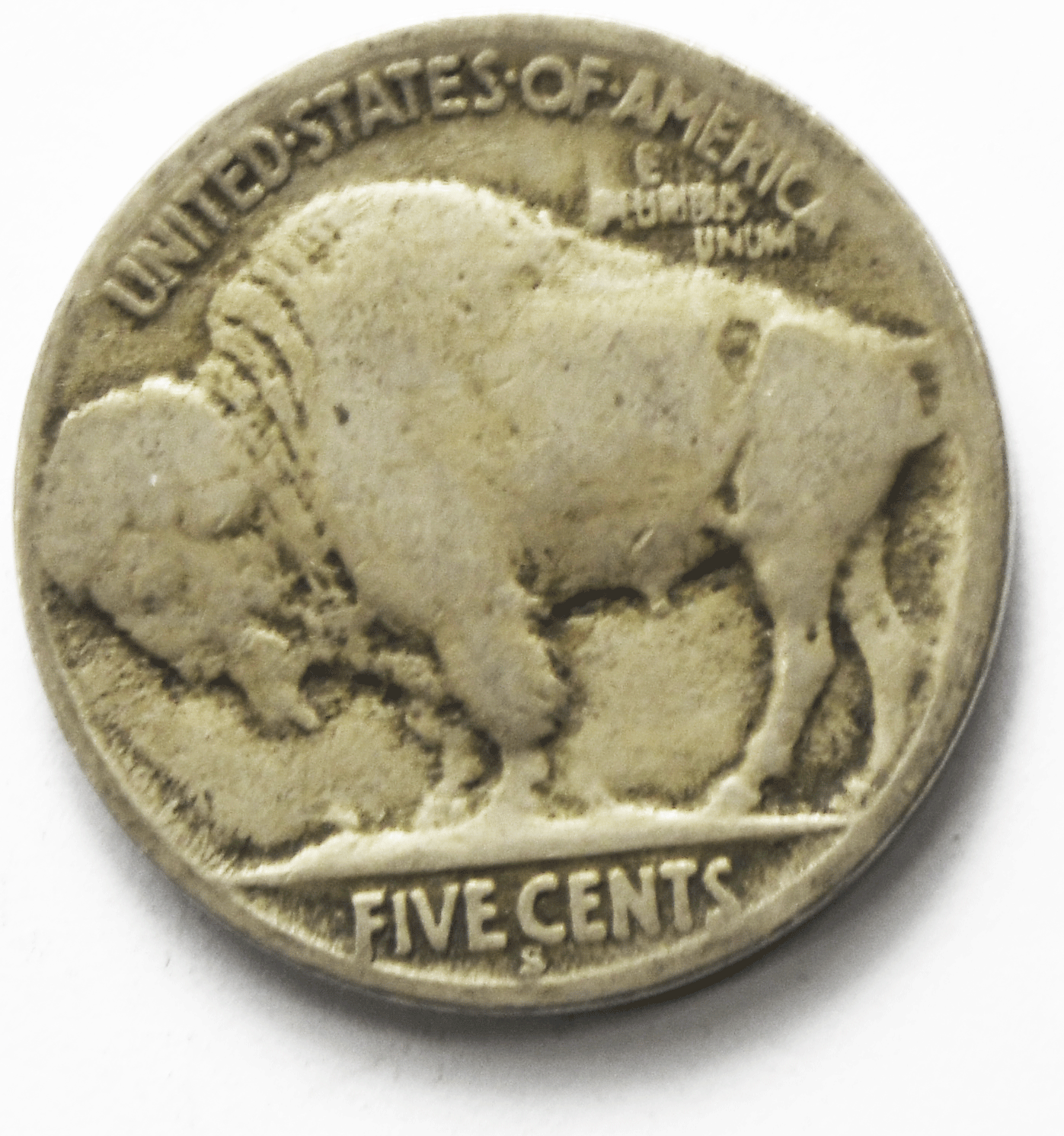 1920 S 5c Buffalo Nickel Five Cents San Francisco