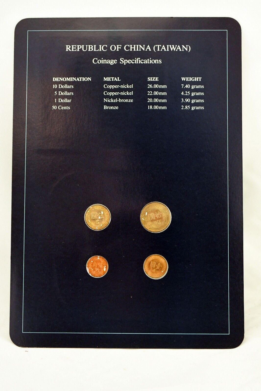 Coin Sets of All Nations Franklin Mint Republic of China (Taiwan)