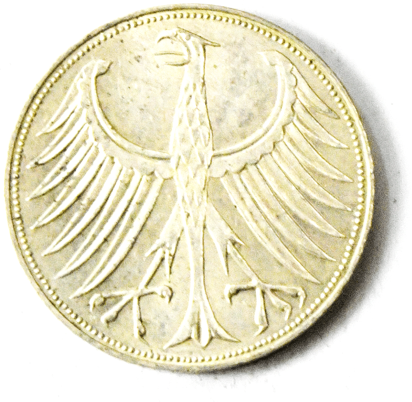 1970 D Germany Federal Republic 5 Five Mark Silver Coin KM# 112.1