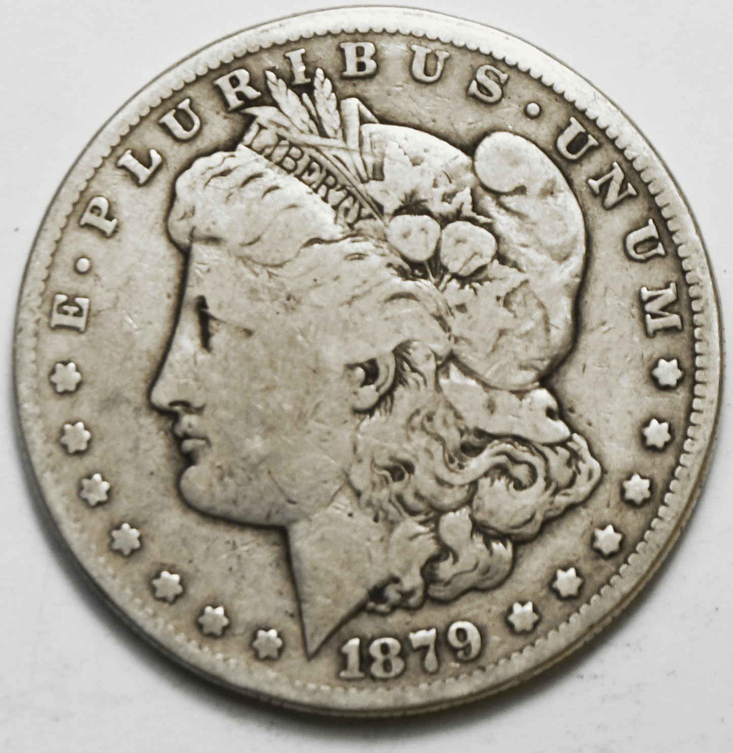 1879 S $1 Morgan Silver One Dollar US Coin San Francisco 78 Reverse