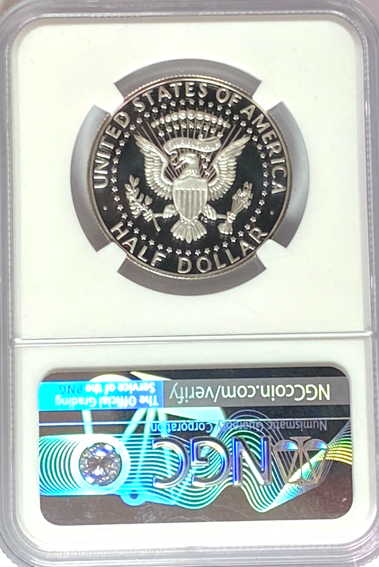 2019 S 50c Kennedy Silver Half Dollar Proof PF70 Ultra Cameo NGC - Image 2