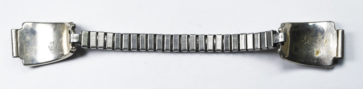Sterling Silver Running Bear Sunburst 17mm Cuff Stretch Bracelet 11mm Lugs - Image 4