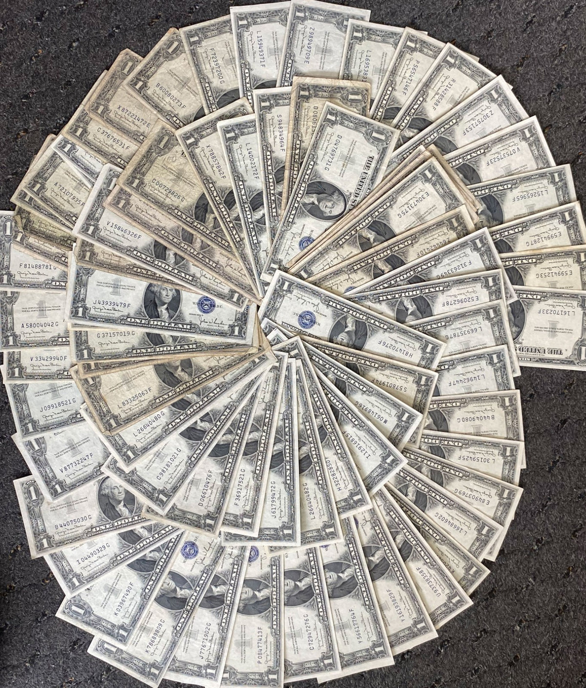 79pc 1935 D $1 Silver Certificate Blue Seal Notes Lot - Image 3