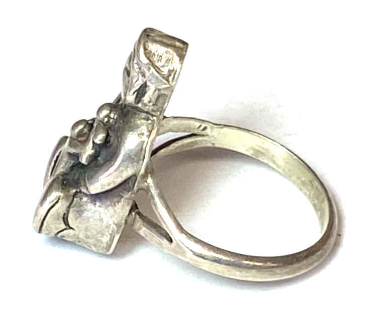 Sterling Silver Story Teller Ring 23mm Size 7.5 - Image 2