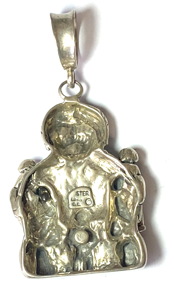 Sterling Silver Liberty CC Storyteller Pendant Large Bale 3" x 1-1/2" - Image 2