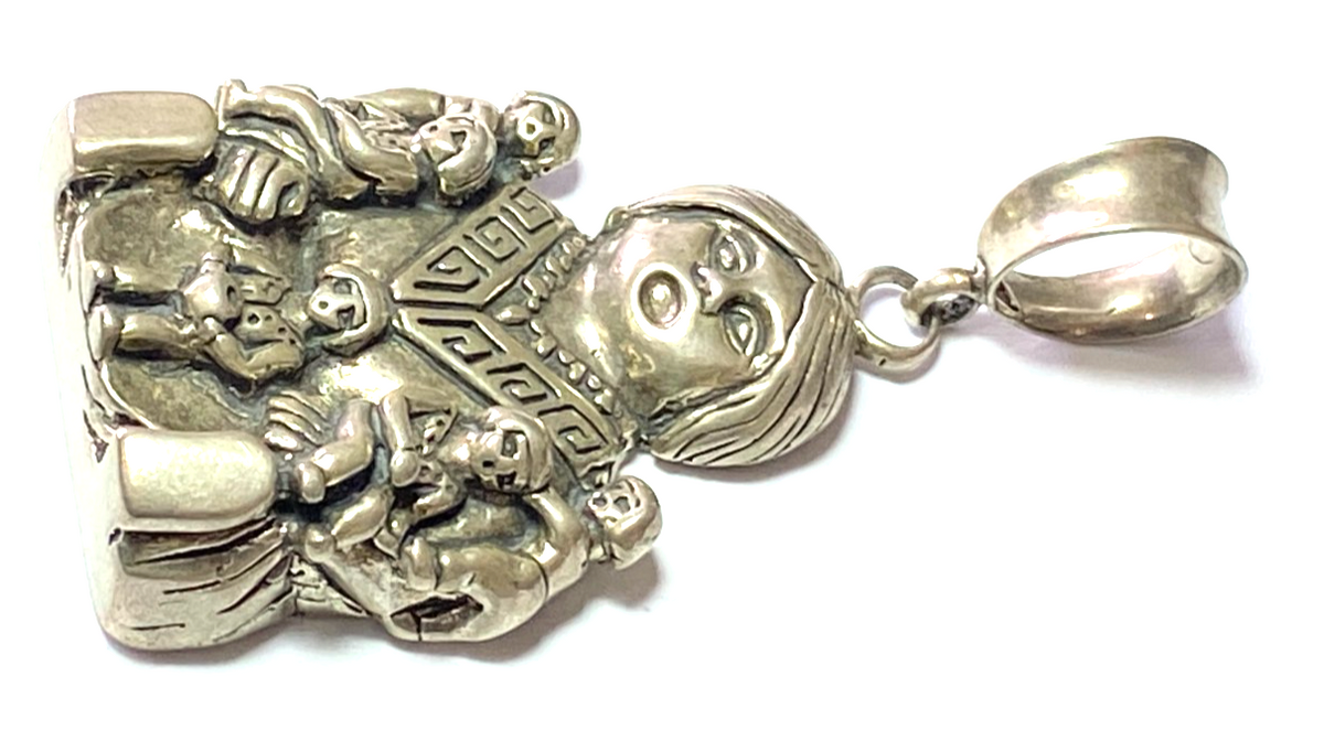 Sterling Silver Liberty CC Storyteller Pendant Large Bale 3" x 1-1/2" - Image 3