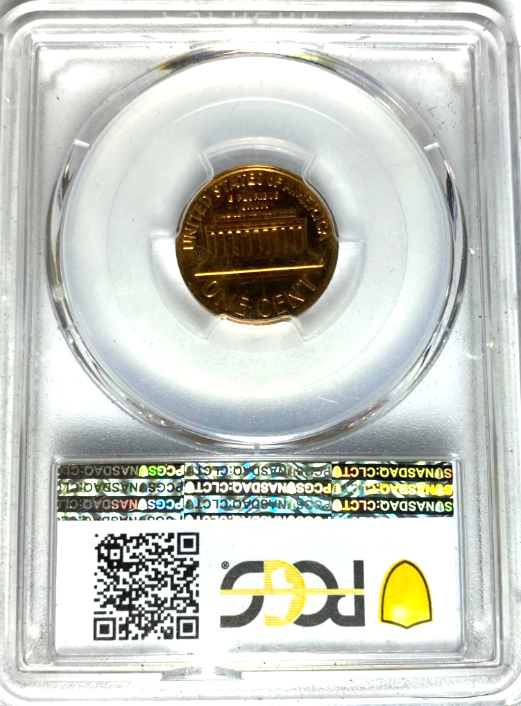 1962 1c Proof Lincoln Memorial Cent One Penny PCGS PF66 RD Gem Unc - Image 2