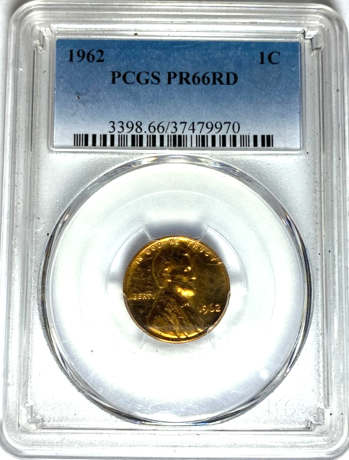 1962 1c Proof Lincoln Memorial Cent One Penny PCGS PF66 RD Gem Unc - Image 1