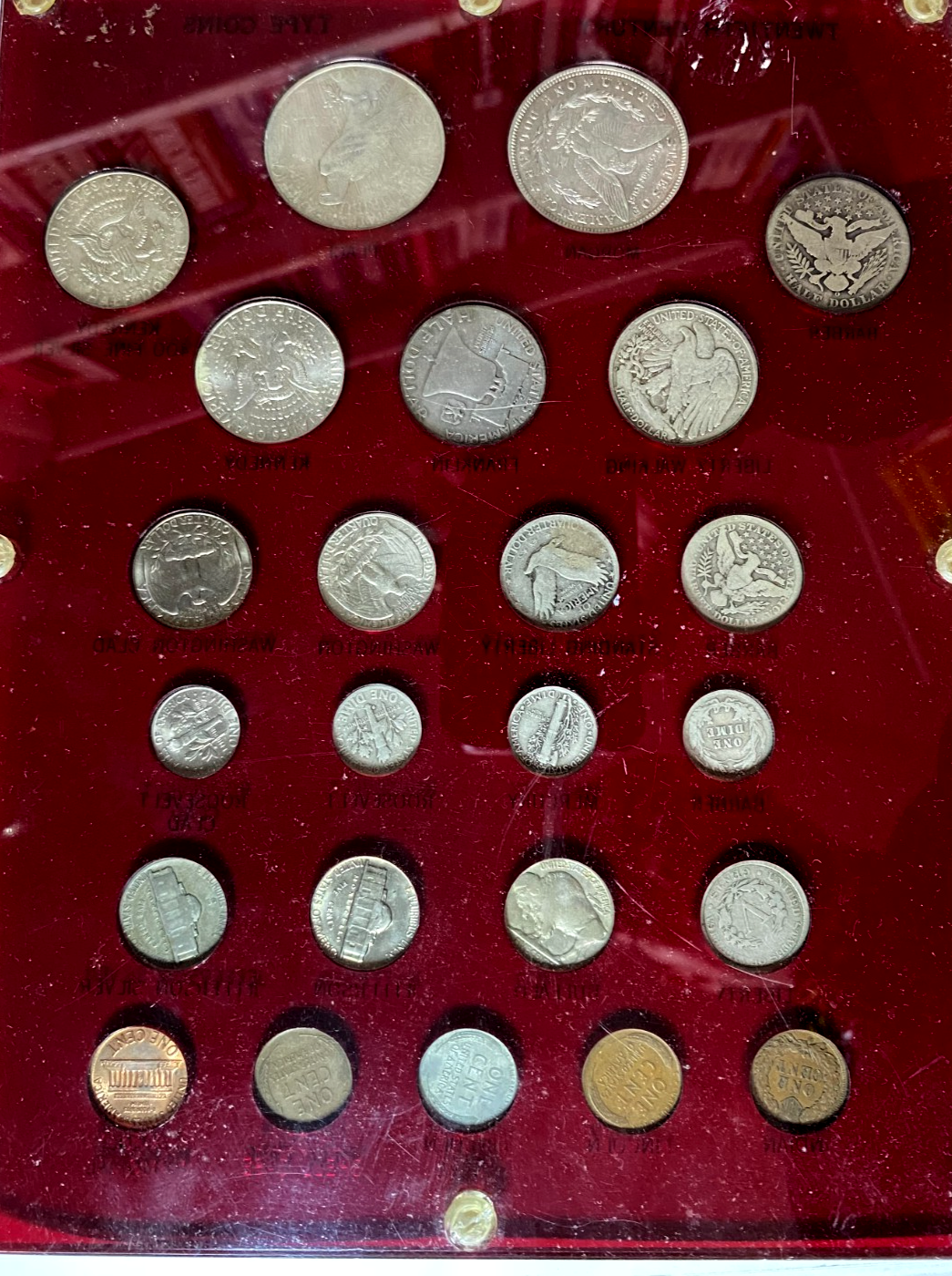 US Coin Twentieth Century Type Set 24pc Set Morgan Peace Walking 90% Silver - Image 2