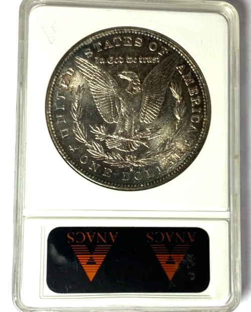 1890 S $1 Morgan Silver One Dollar ANACS MS63 San Francisco - Image 2