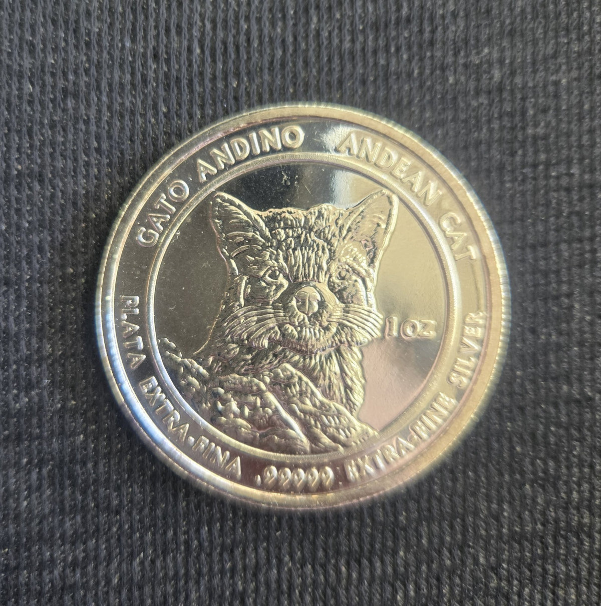 2012 Andean Cat Royal Silver Co. .99999 Fine Silver Gato Plata - Image 1