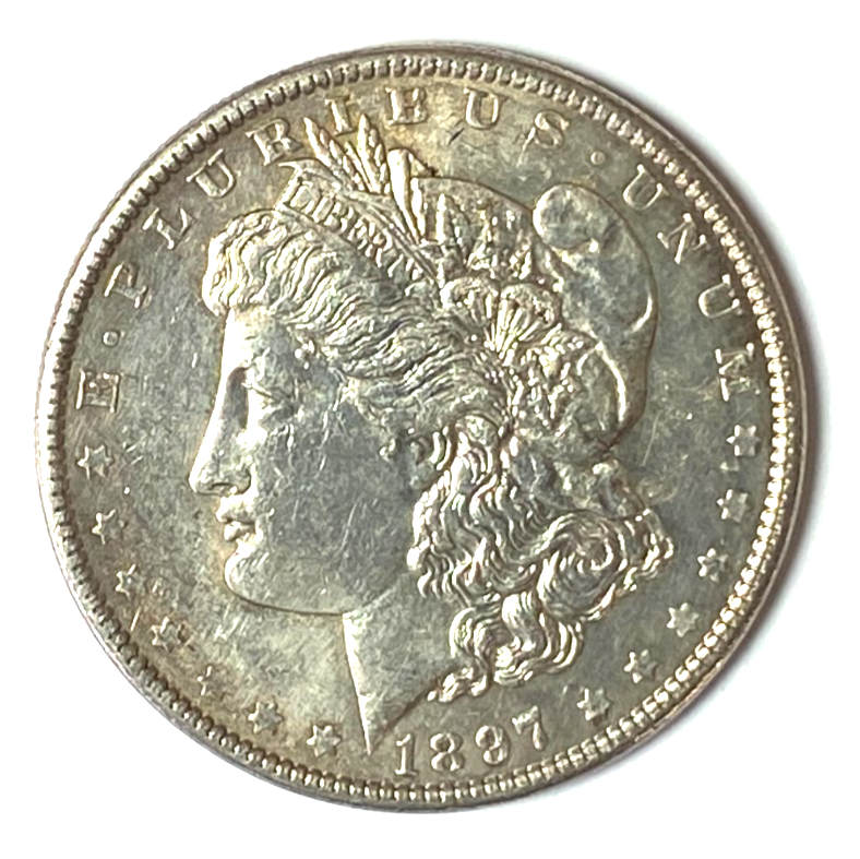 1897 $1 Morgan Silver Dollar Philadelphia AU - Image 1