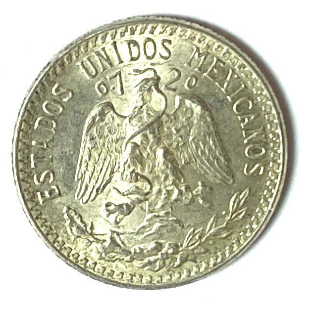 1942 Mexico Estados Unidos Mexicanos 20 Centavo Silver Coin - Image 2
