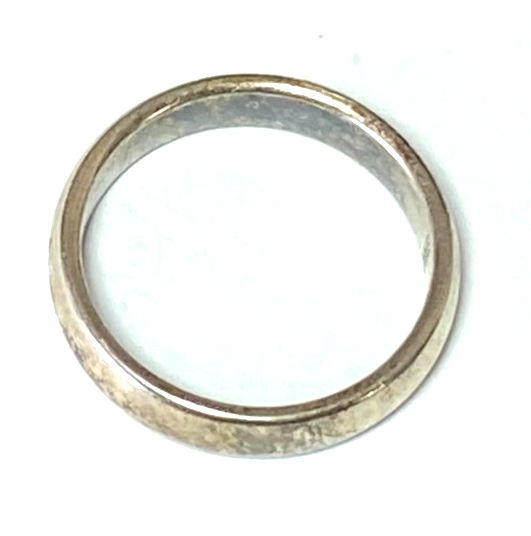 Sterling Silver James Avery 4mm Plain Band Size 7 Ring - Image 3