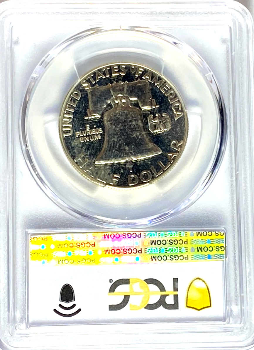 1956 50c Franklin Proof Silver Half Dollar Fifty Cents PCGS PF65 Type 1 - Image 2