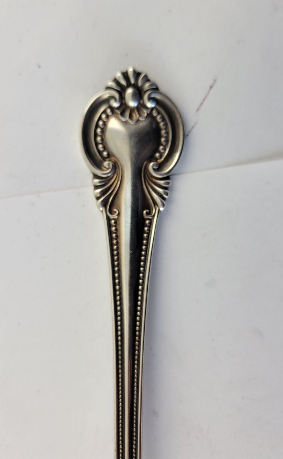 Irene by International Sterling 8 1/2" Silver Med. Cold Meat Serving Fork 2.2oz.