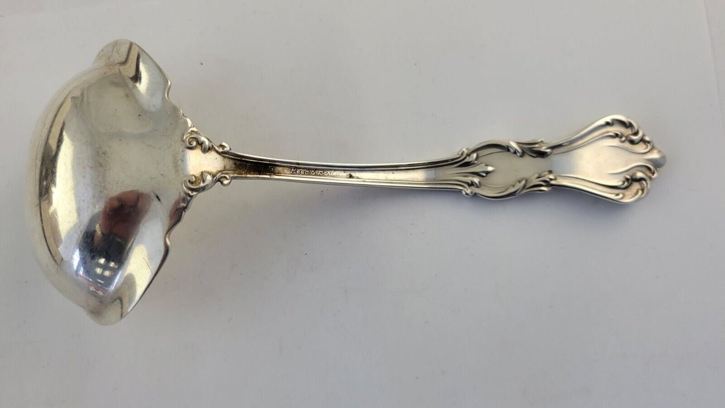 Marlborough By Reed & Barton Sterling Solid Gravy Ladle 6 5/8" Silver 2.2oz
