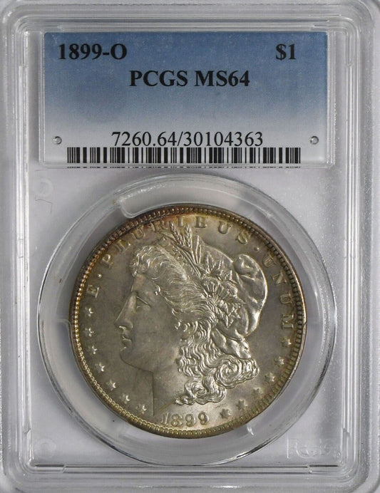 1899 O $1 Morgan Silver One Dollar PCGS MS64 New Orleans Uncirculated