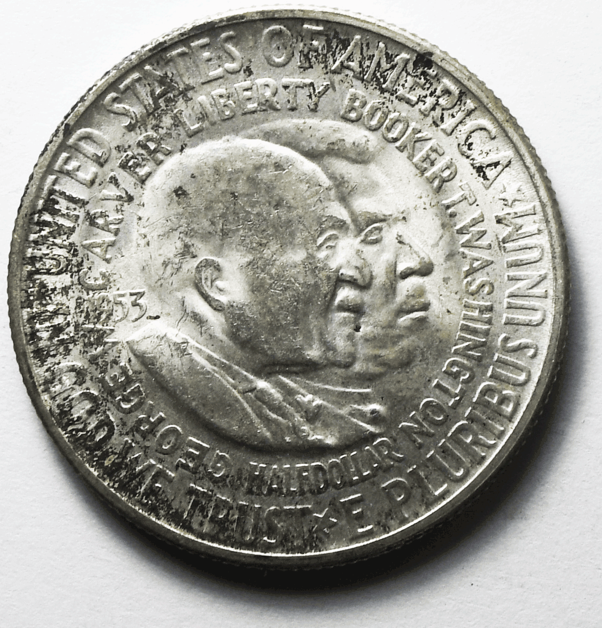 1953 50c Commemorative Washington Carver Half Dollar Uncirculated