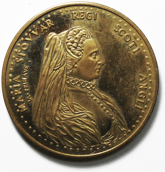 Mary Queen Of Scots Palace Of Holyrood House Medal 44mm