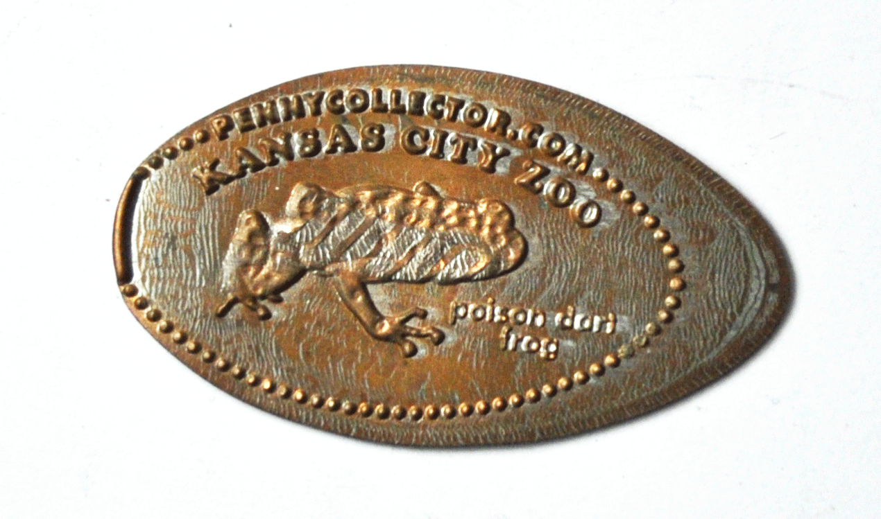 Kansas City Zoo Elongated Penny Poison Dart Frog 35mm