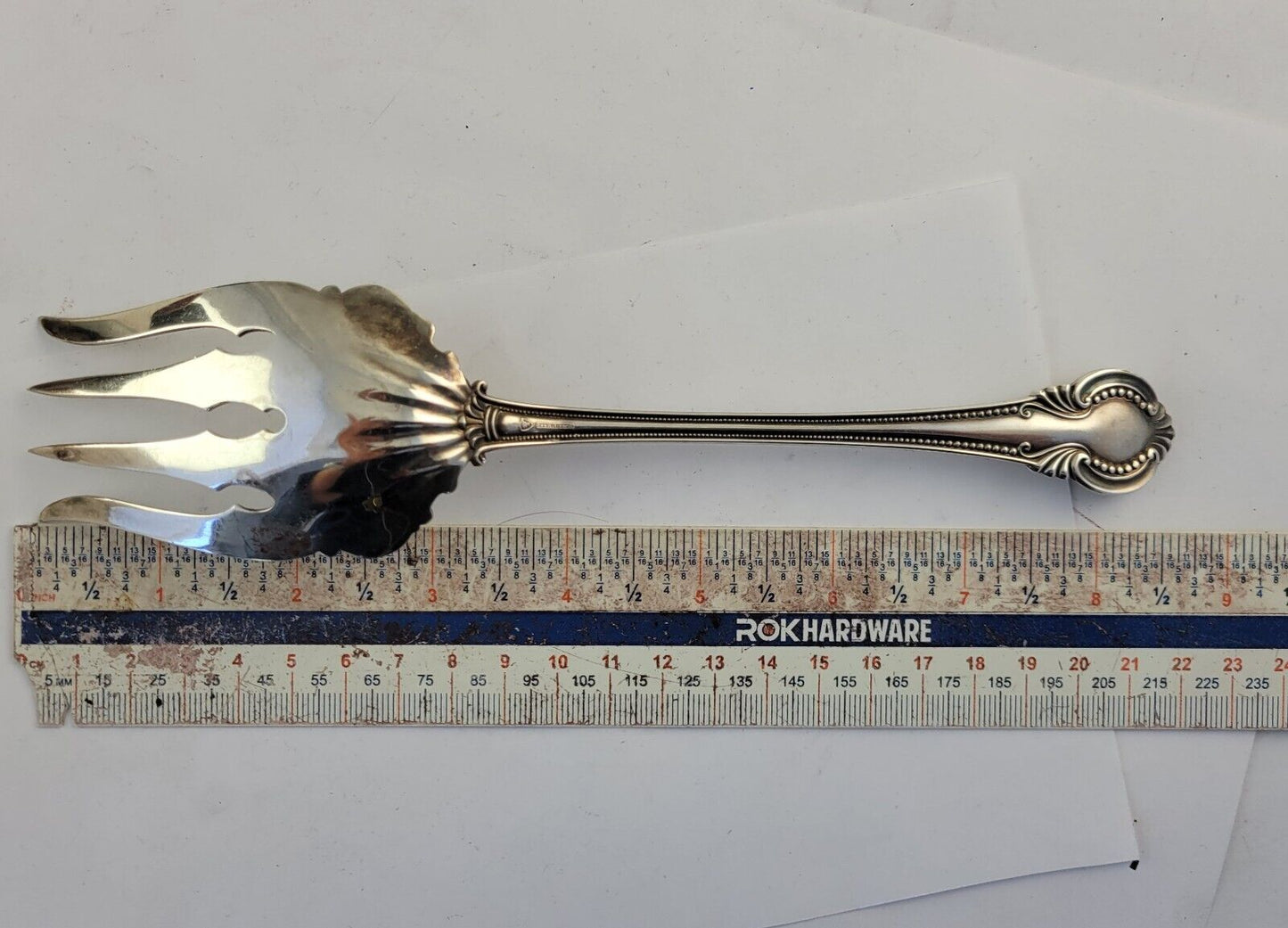 Irene by International Sterling 8 1/2" Silver Med. Cold Meat Serving Fork 2.2oz.