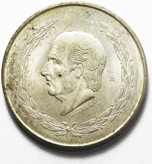 1951 Mexico Estados Unidos Mexicanos Five 5 Pesos Silver Coin KM# 467