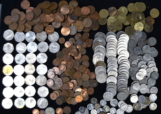 1969-2003 Ireland Decimal Coins 1 2 10 20 50 Pence Punt  £42.84