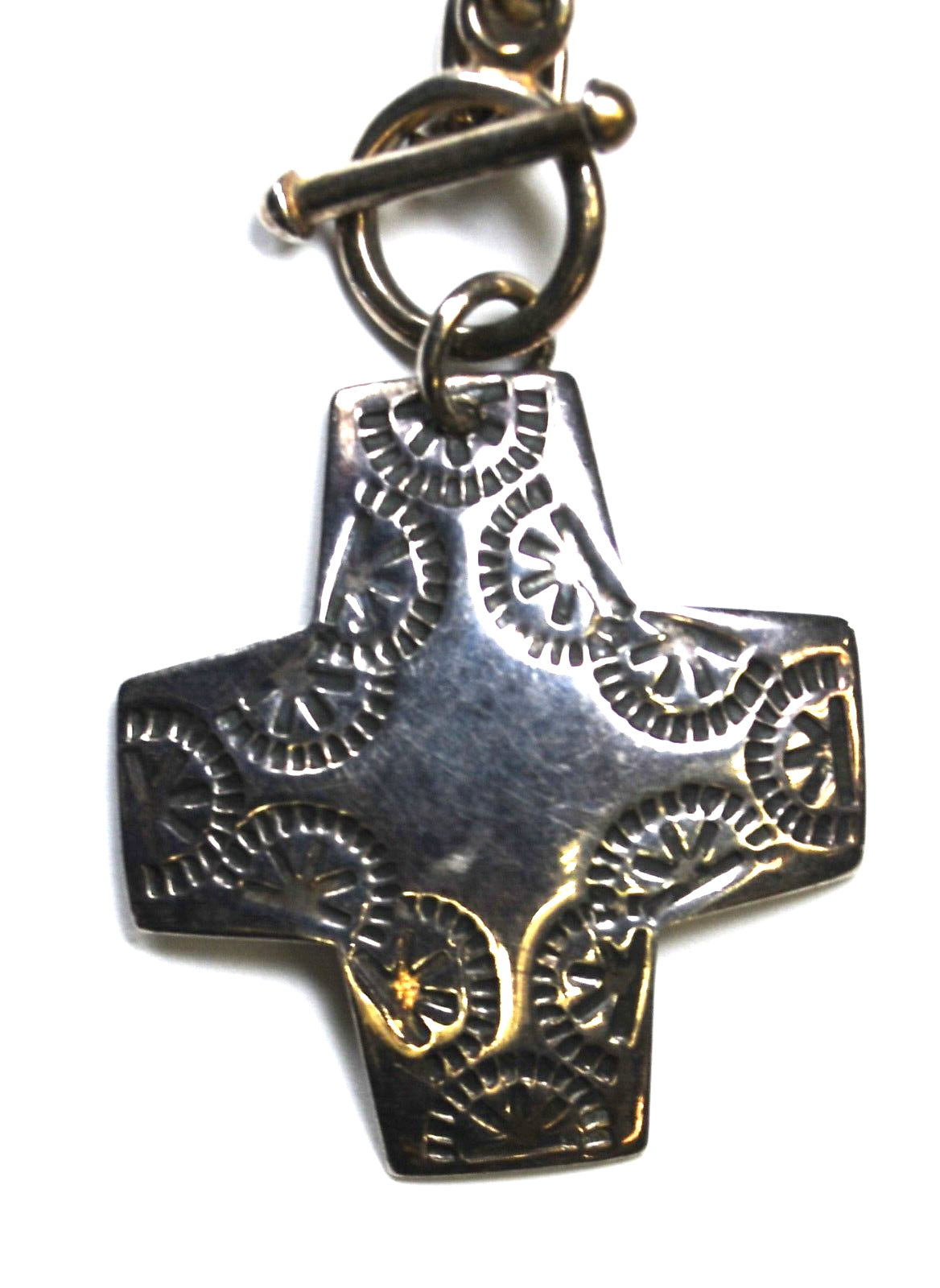 Sterling Silpada N0557 Virtuosity Cross Pendant 42mm 17" Necklace