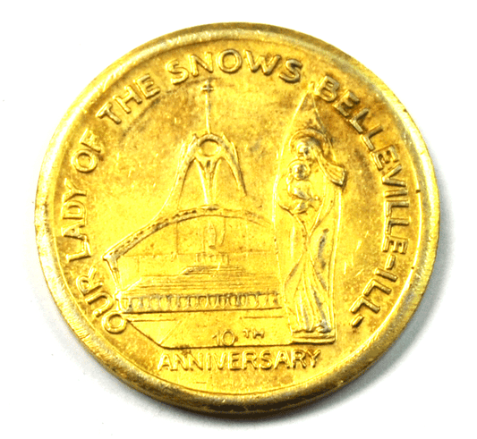 Lady of the Snows Bellevillle Illinois Anniversary Token 28mm Rome Italy