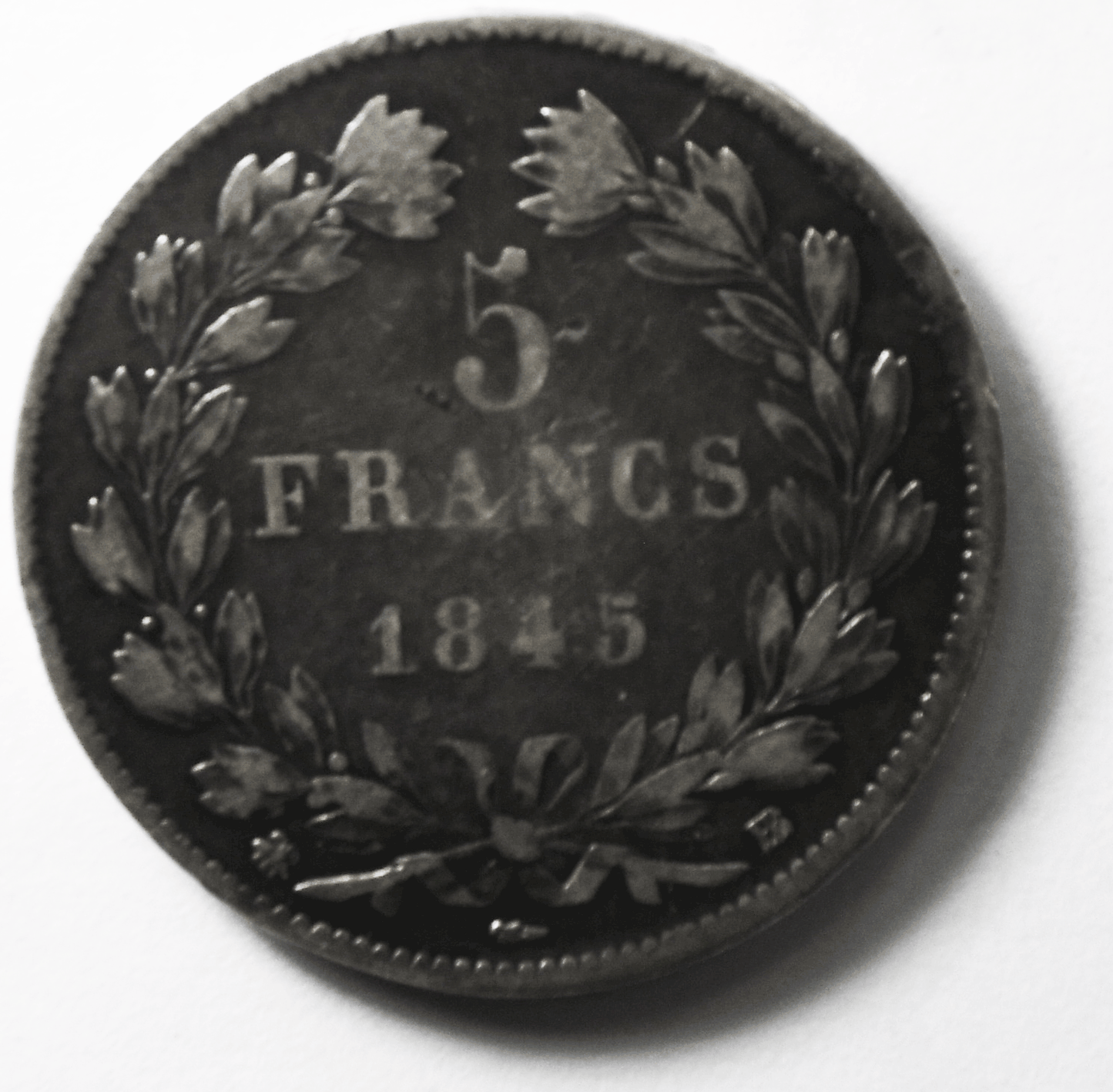 1845 BB France 5 Five Francs KM# 749.3