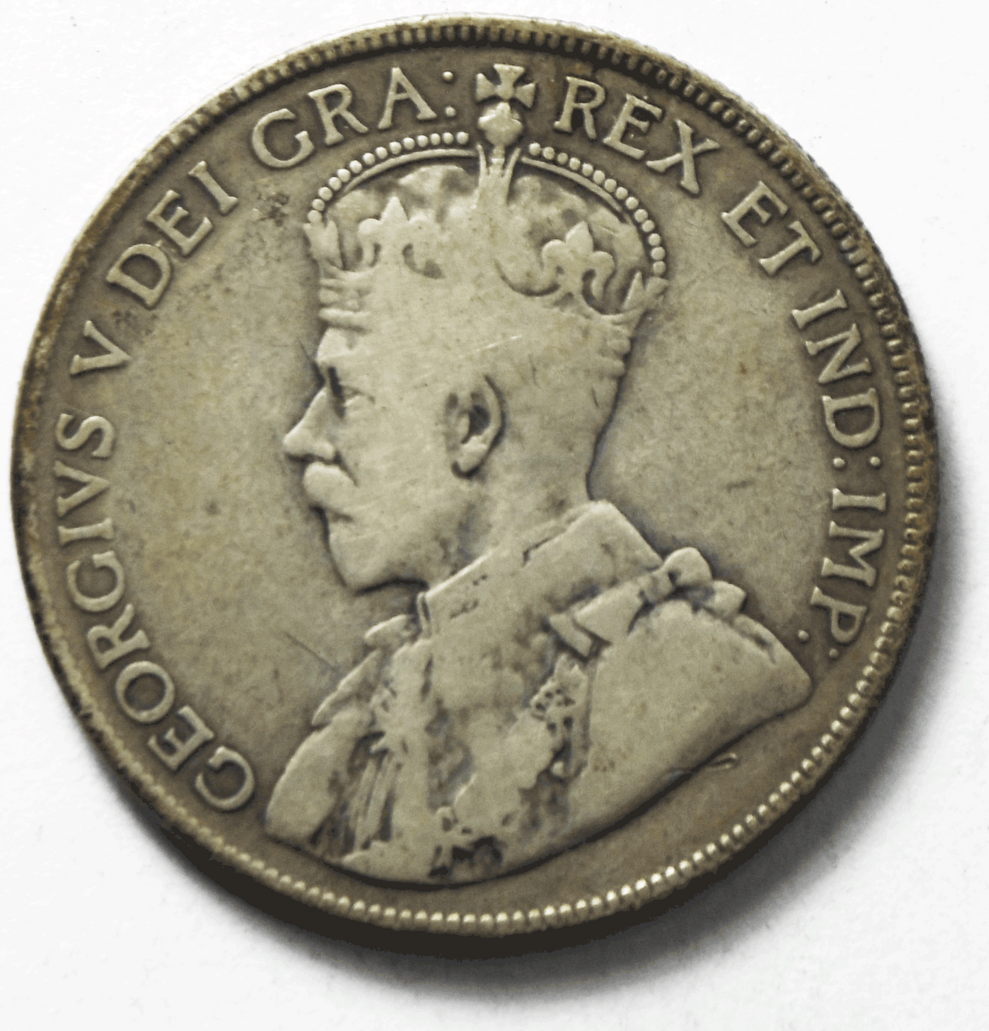 1929 50c Fifty Cents Silver Coin Canada Half Dollar KM# 25a Low Mintage