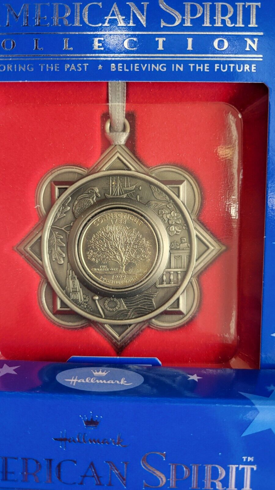 6pc. Hallmark American Spirit Collection Coin Ornament State Quarters Sacagawea