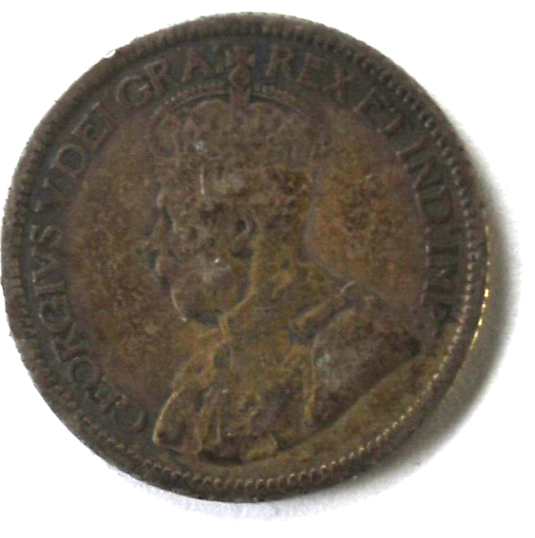 1916 Canada 10c Ten Cents Silver Coin Dime KM# 23