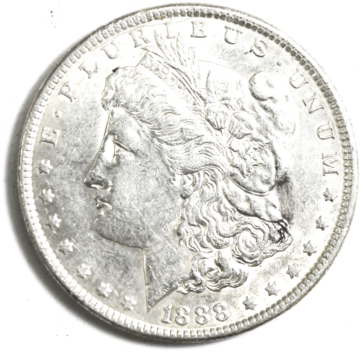 1888 $1 Morgan American Silver One Dollar US Philadelphia AU