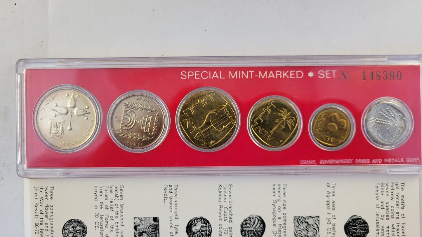 1971 Coins of Israel Official Mint Set with Boxed w/COA