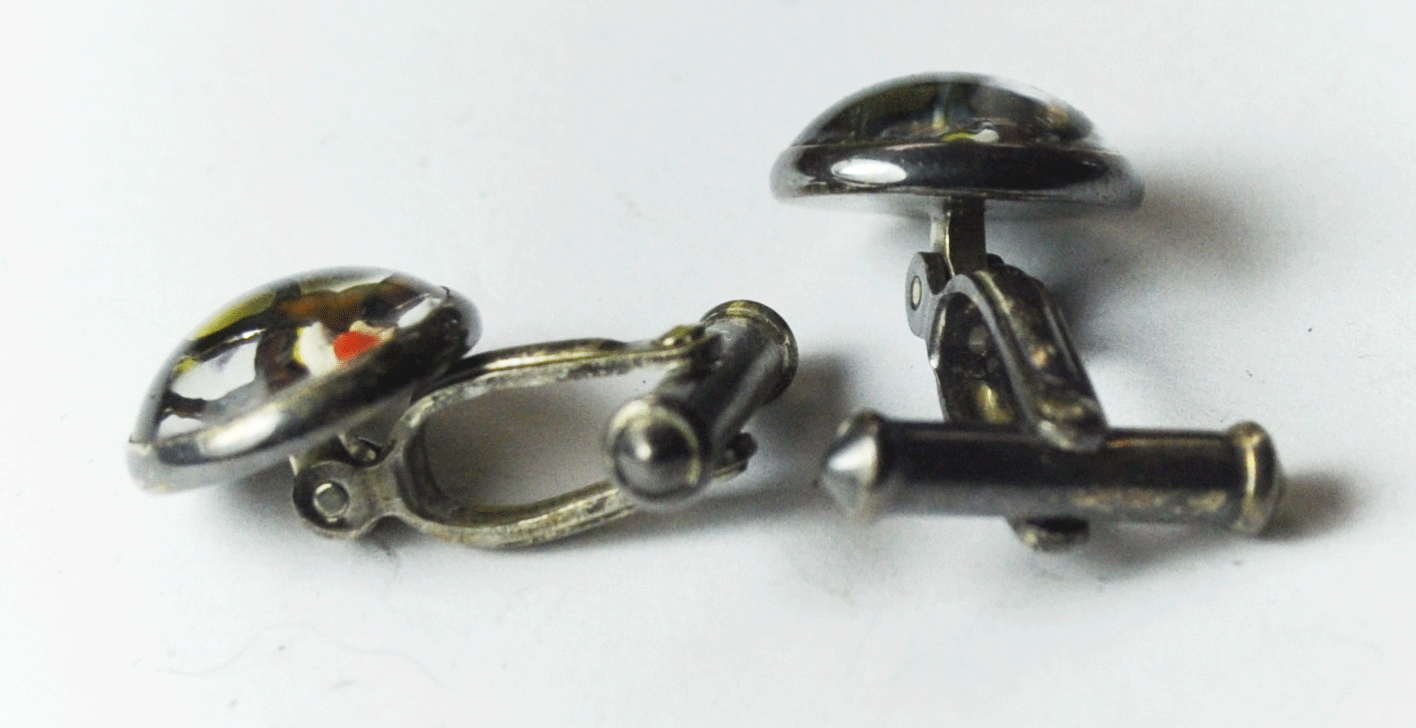 Sterling Silver Vintage Fox Hunting Horse Equestrian Cufflinks 13mm x 23mm