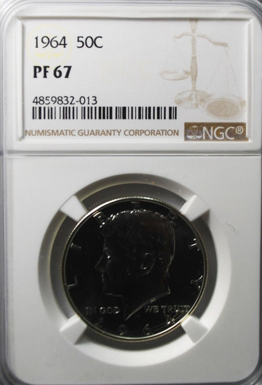 1964 50c Kennedy Silver Half Dollar Proof PF67 NGC