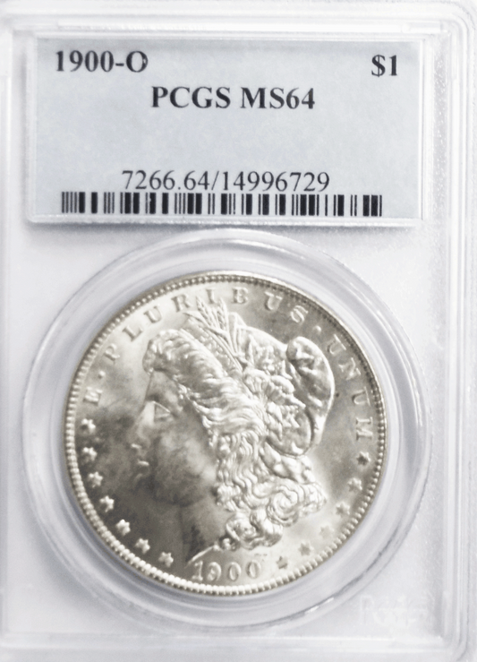 1900 O $1 Morgan Silver One Dollar PCGS MS64 New Orleans Uncirculated